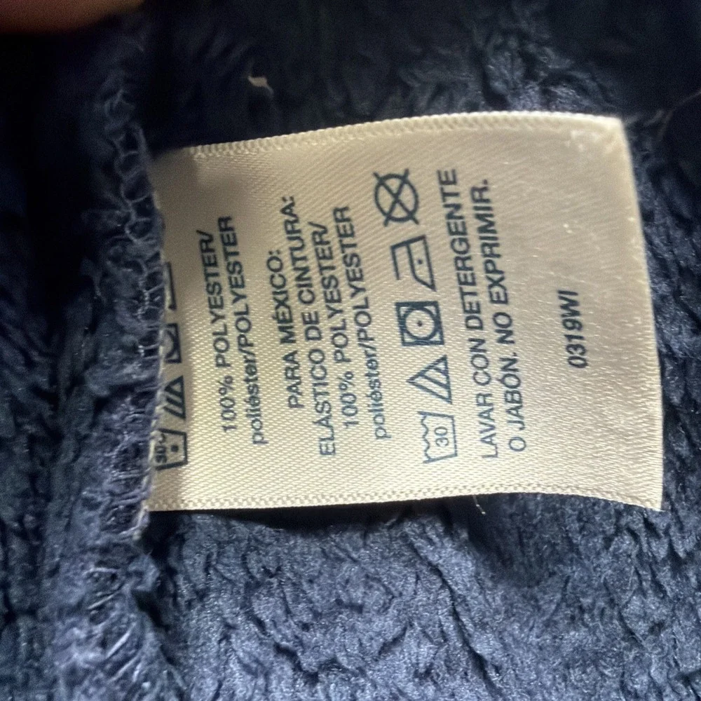 Polo Ralph Lauren Fleece Robe Navy Blue Plush Sleepwear‎ Mens Large